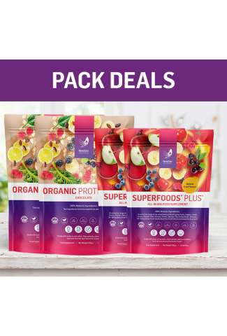 Organic ProteinMax Chocolate, 2 x Superfoods Plus - Usual SRP £157.96 - Seasonal Offer!